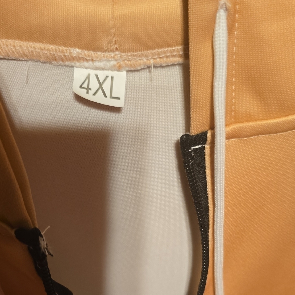 Men's Zip-Up Peach Sweater - Picture 4 of 4